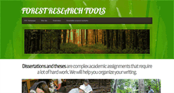 Desktop Screenshot of forestresearchtools.com