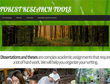 Tablet Screenshot of forestresearchtools.com